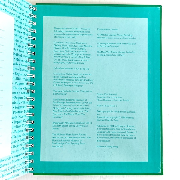 NEW Norman Rockwell My School Days Keepsake Album Preschool to Grade 8 Art Book - Picture 13 of 16